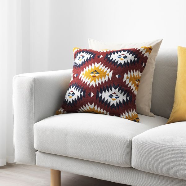 Чехол на подушку, разноцветный 50x50 см IKEA FRANSINE ФРАНСИНЕ 903.957.71 - фото 3