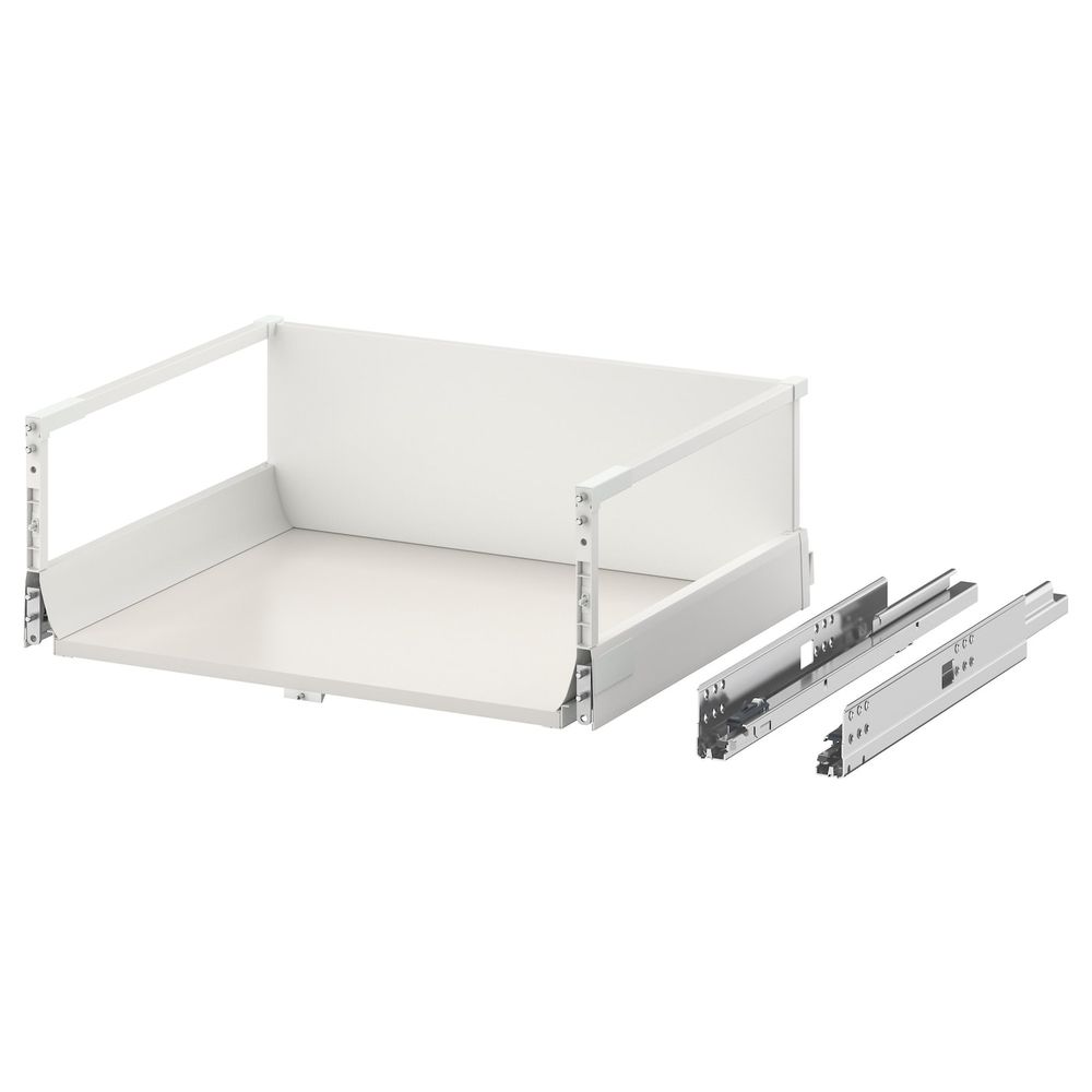 Высокий ящик с нажимным механизмом, белый 60x45 см IKEA EXCEPTIONELL ЭКСЕПТИОНЕЛЛЬ 004.478.59 - фото 1