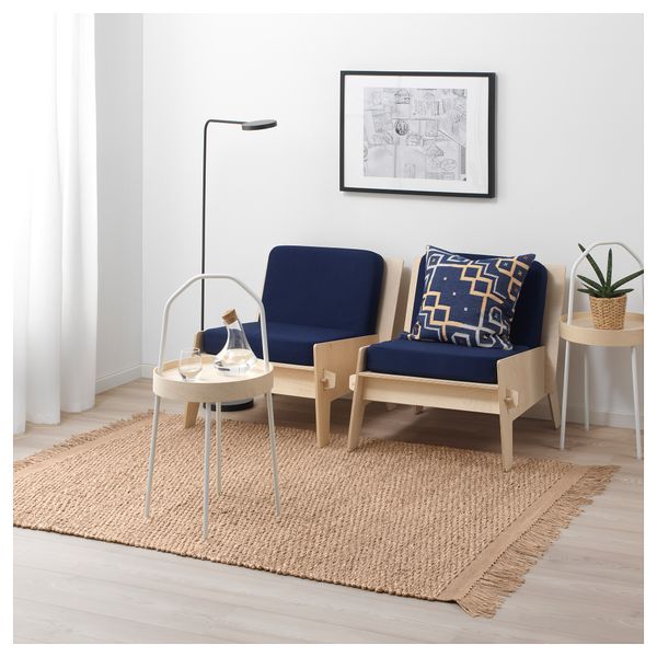 Ковер безворсовый ОВЕРАЛЛЬТ, неокрашенный (133x195 см) - схема-чертеж с размерами