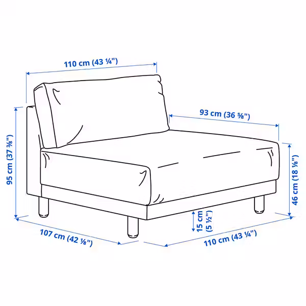 IKEA, дополнительный ракурс - схема-чертеж с размерами