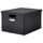 Коробка с крышкой ТЬЕНА, черный (27x35x20 см)