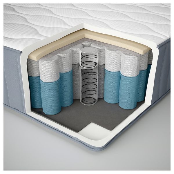 MALM Каркас кровати с матрасом - белый/Vesteröy очень жесткий 90x200 см - фото 9