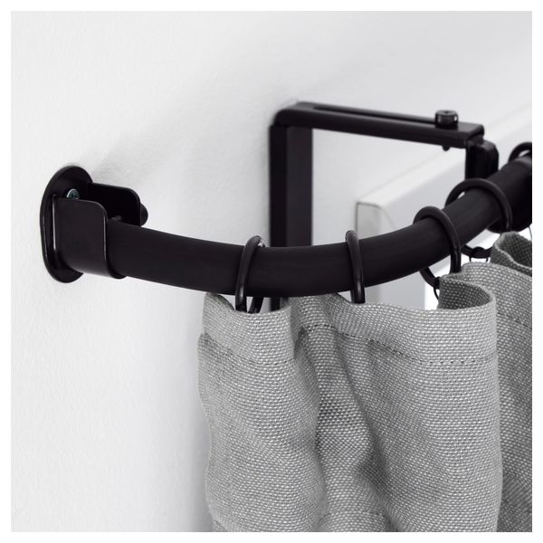 Угловое соединение гардинного карниза РЭККА, черный - фото 1