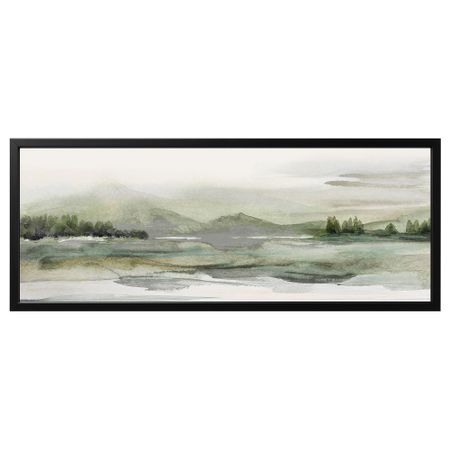 Картина с рамой, Зеленая природа, черный, 140x56 см IKEA BJÖRKSTA БЬЁРКСТА 295.089.27