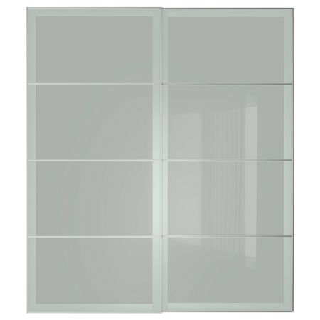 Пара раздвижных дверей СЭККЕН, матовое стекло