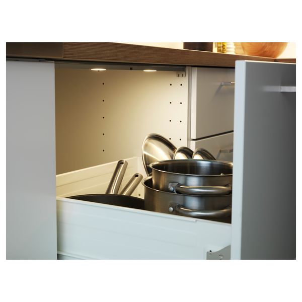 Подсветка для ящика, светодиодная ОМЛОПП, цвет алюминия - схема-чертеж с размерами