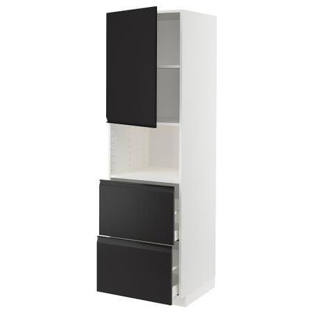 Высокий шкаф для СВЧ, дверца,2ящика IKEA METOD МЕТОД, MAXIMERA МАКСИМЕРА 794.932.35