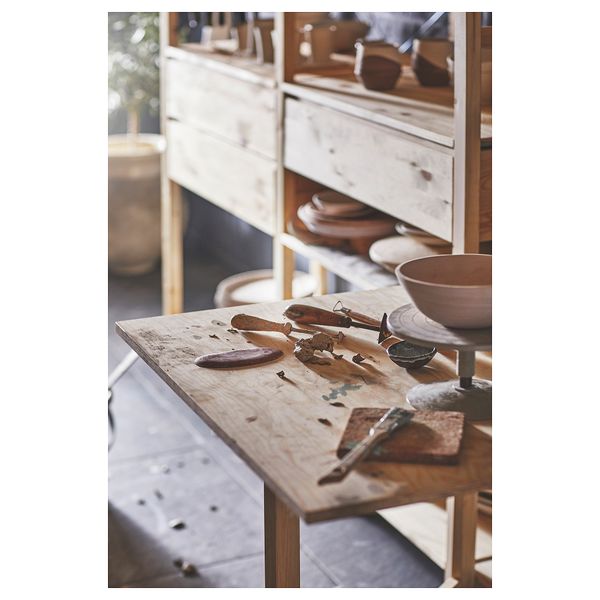 1секция, складной стол, раздвижная дверь, 89x30x179 см, сосна IKEA IVAR ИВАР 394.849.16 - фото 6