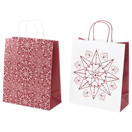 Подарочный пакет ВИНТЕР 2016, красный, белый (26x31 см)