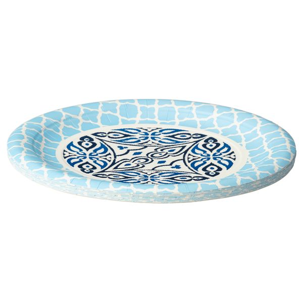 Бумажная десертная тарелка СОММАР 2016, синий (18.5 см) - фото 1