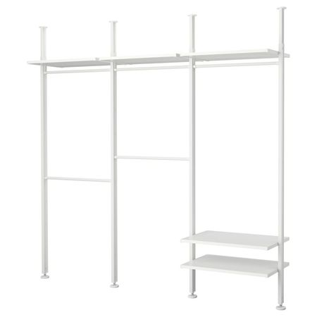 ELVARLI Гардероб, комбинация - белый 258x51x222-350 см