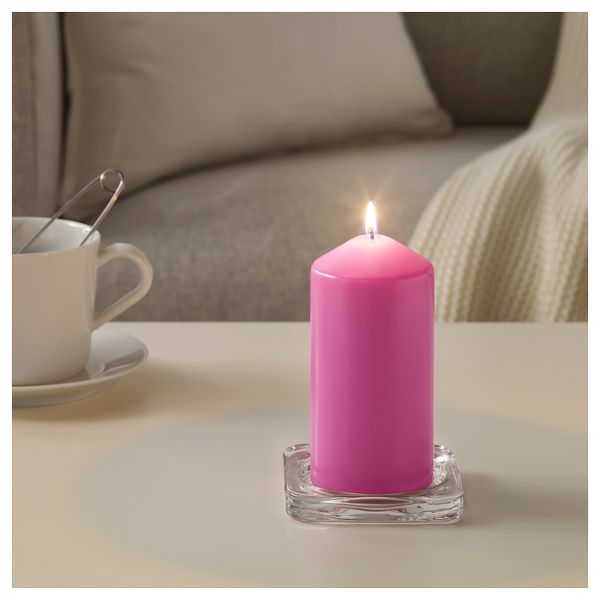 Неароматическая свеча формовая ДАГЛИГЕН, темно-розовый (14 см) - схема-чертеж с размерами