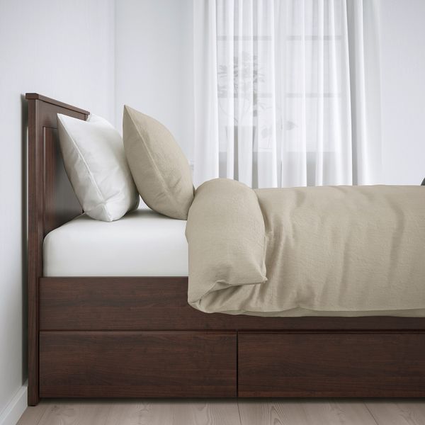 Каркас кровати с 2 ящиками, коричневый 90x200 см IKEA SONGESAND СОНГЕСАНД 692.409.84 - фото 2