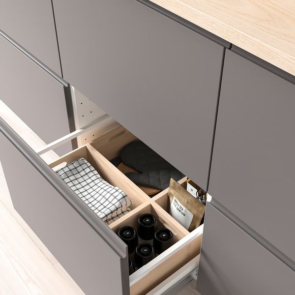 UPPDATERA Контейнер - светлый бамбук 16x24x15 см - фото 3