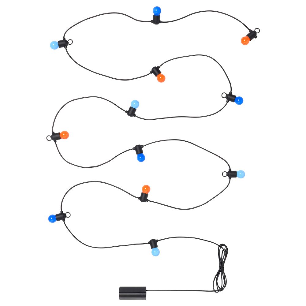 Гирлянда, 12 светодиодов, с батарейным питанием, для сада разноцветный IKEA SOLVINDEN 205.931.85 - фото 1