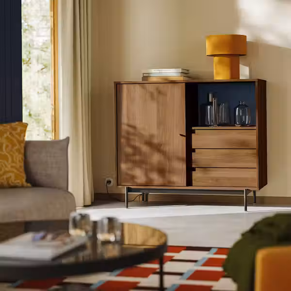 RÅDMANSÖ Шкаф - коричневый под грецкий орех 118x49x103 см - фото 2