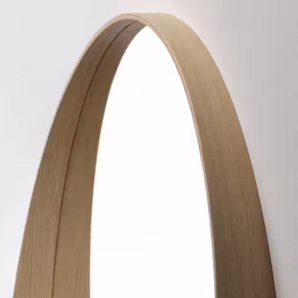 STOCKHOLM Зеркало - дубовый шпон 80 см - схема-чертеж с размерами