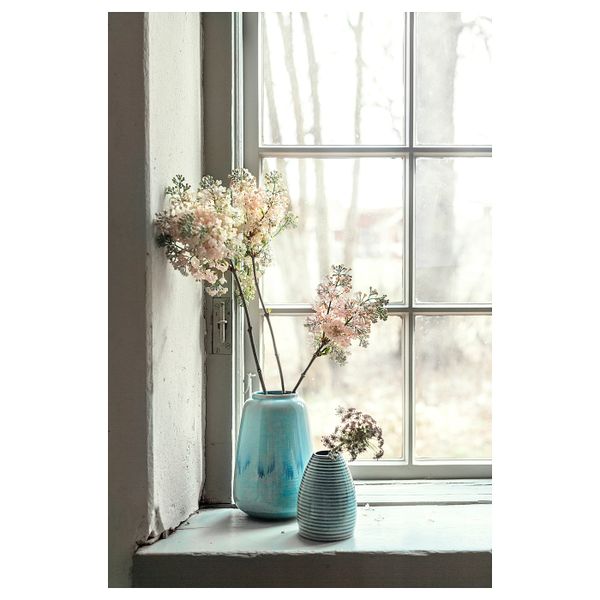 Ваза, синий 21 см IKEA ЛИВСВЕРК 704.422.88 - схема-чертеж с размерами