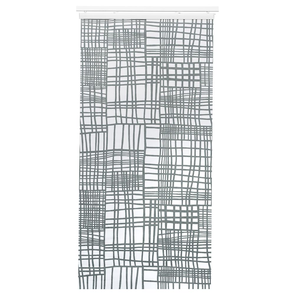 Узкая гардина ЛЮККЕЛИ, белый, серый (60x300 см) - фото 1
