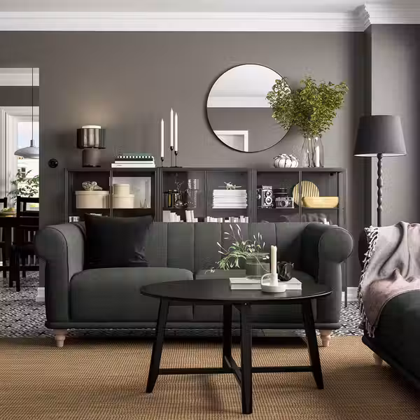 VISKAFORS 2-местный диван - Lejde/серый/зеленый береза - фото 2