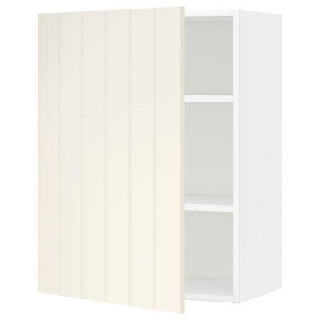 Шкаф навесной с полкой, белый/Хитарп белый с оттенком 60x80 см IKEA METOD МЕТОД 192.265.32