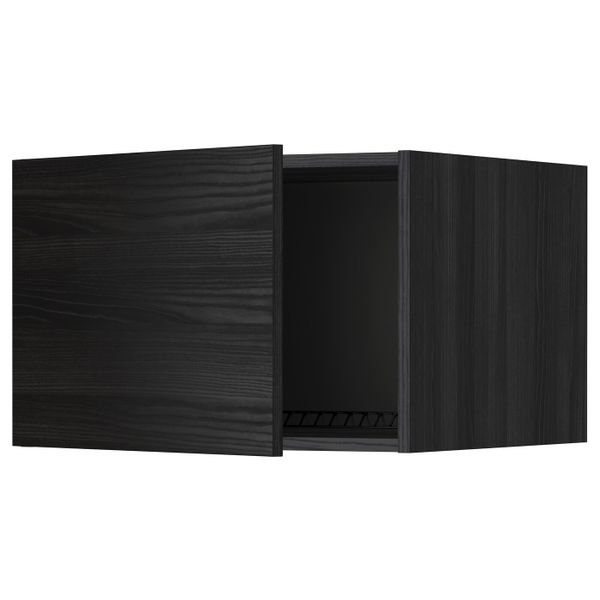 Верхний шкаф на холодильник/морозильн, черный, Тингсрид черный 60x40 см IKEA МЕТОД 192.325.85 - схема-чертеж с размерами