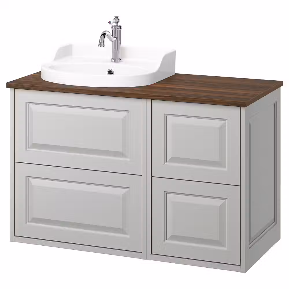 TÄNNFORSEN ТАННФОРСЕН / RUTSJÖN РУТШЁН Шкаф п-раковину/раковина/смеситель - фото 1