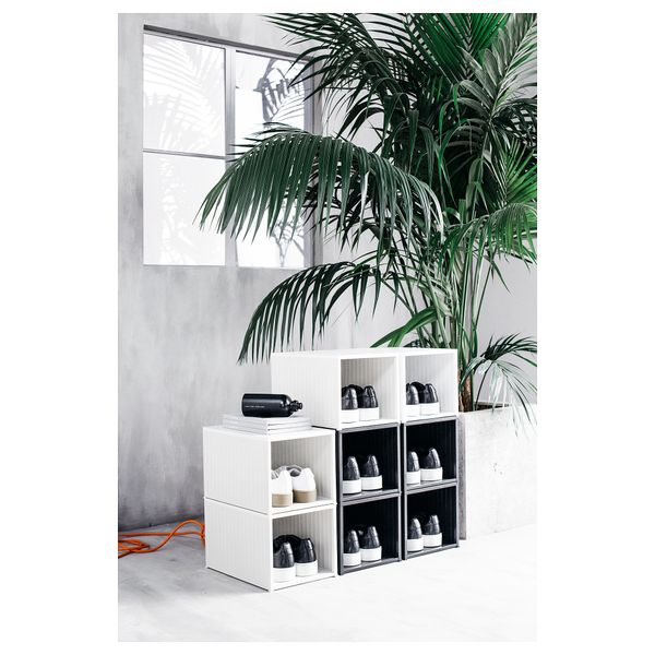 Тумба/модуль для обуви СПЭНСТ, белый (27x38x24 см) - схема-чертеж с размерами