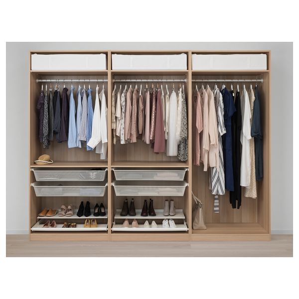 Гардероб, под беленый дуб, Forsand под беленый дуб, 300x60x236 см IKEA PAX ПАКС 492.860.82 - фото 4