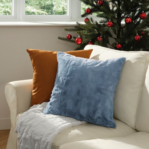 Чехол на подушку, 50x50 см, синий IKEA SPÖKSÄCKMAL 305.666.19 - фото 3