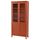 Шкаф с глухой, стеклянной дверцей ХЕМНЭС, красно-коричневый (90x197 см)