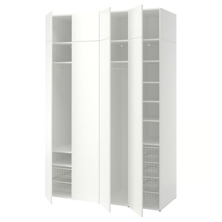 LASTARE ЛАСТАРЕ Гардероб, комбинация - белый 160x62x236 см