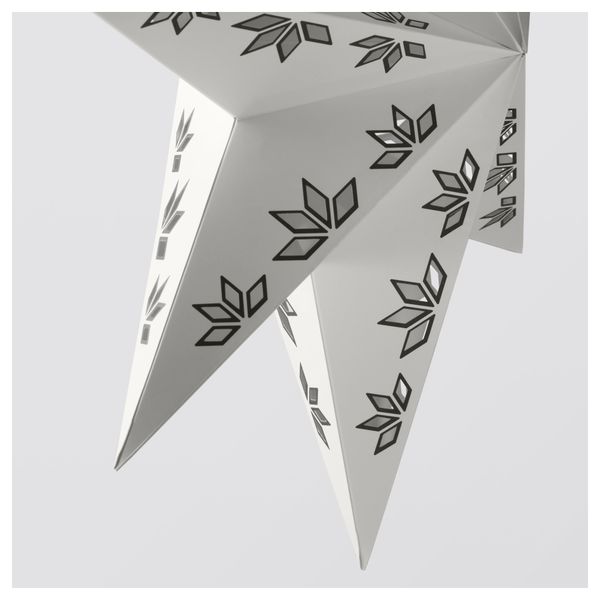 Абажур СТРОЛА, белый, снежинки (60 см) - фото 2