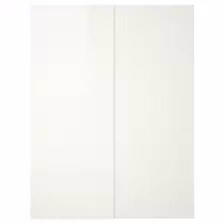 HASVIK Пара раздвижных дверей - глянцевый белый 150x236 см