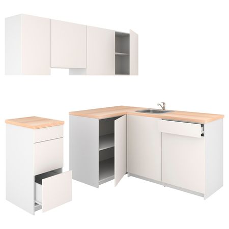 Кухня, белый 220x180x220 см IKEA KNOXHULT КНОКСХУЛЬТ 994.046.05