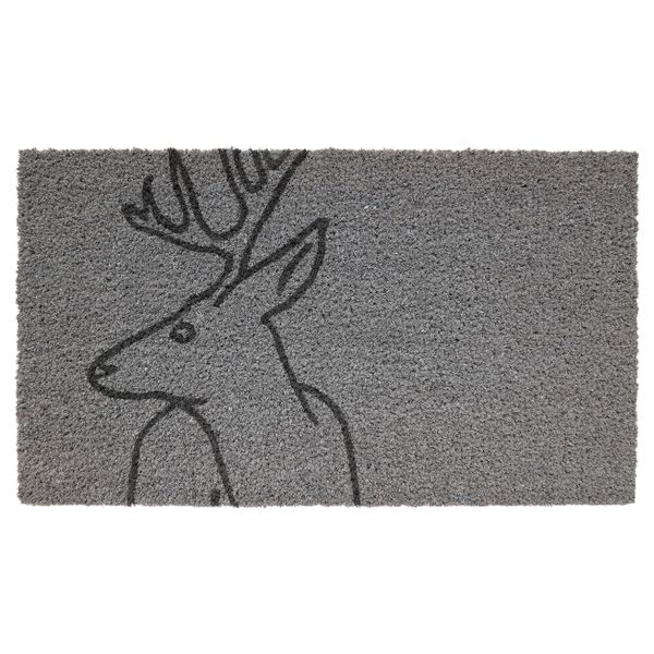 Придверный коврик ВИНТЕР 2015, олень, светло-серый (40x70 см) - схема-чертеж с размерами