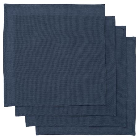 Салфетка, 35x35 см, черно-синий IKEA SNÖKRABB КРАББA 805.646.51