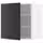 METOD Навесной шкаф с полками - белый/Nickebo матовый антрацит 60x60 см