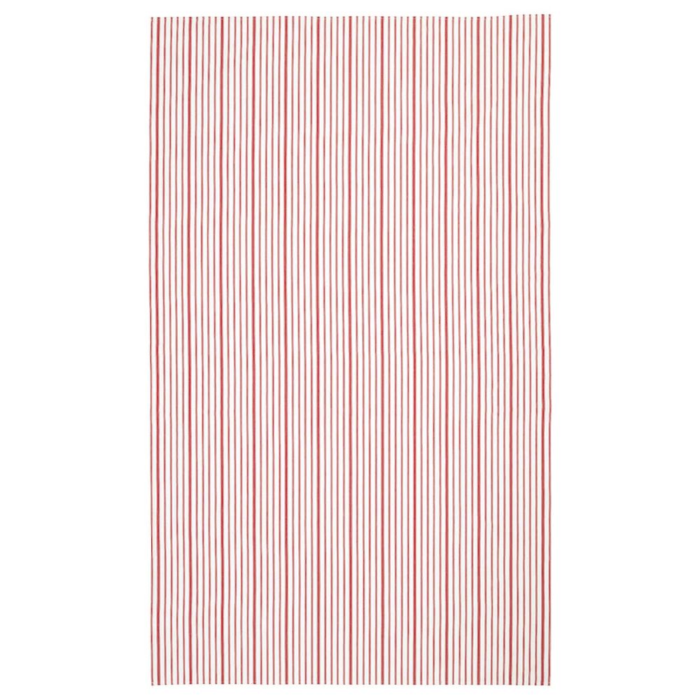Скатерть, в полоску красный, белый 145x240 см IKEA VINTER 2020 ВИНТЕР 2020 704.726.66 - фото 1