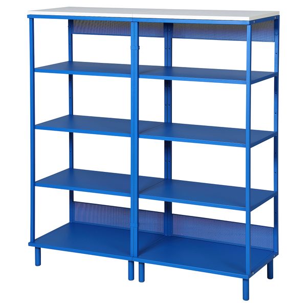 Открытый стеллаж, синий, 120x42x133 см IKEA PLATSA ПЛАТСАA ПЛАТСА 495.229.13 - фото 2
