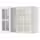 METOD Навесной шкаф/полки/2стеклян двери