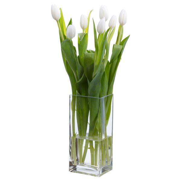 Ваза РЕКТАНГЕЛЬ, прозрачное стекло (22 см) - фото 3