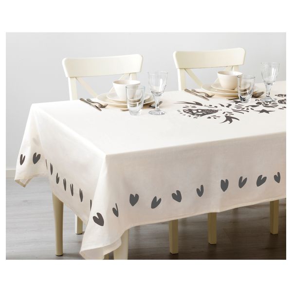 Скатерть ВИНТЕР 2016, белый, серый (145x320 см) - фото 2