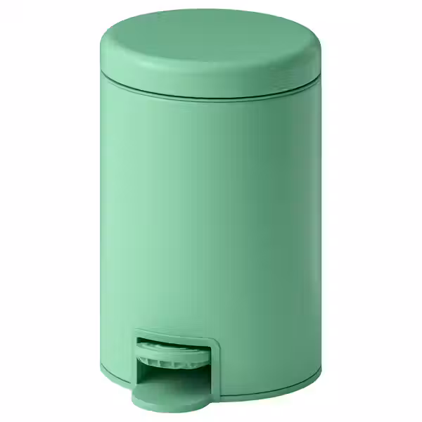 GANSJÖN Мусорное ведро - светло-зеленый 3 л - фото 1