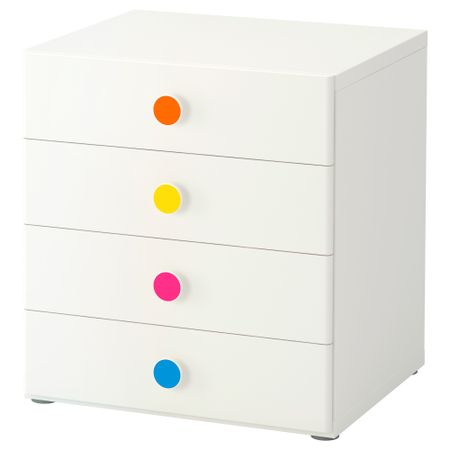 Комбинация для хранения с ящиками СТУВА / ФОЛЬЯ, белый (60x50x64 см)