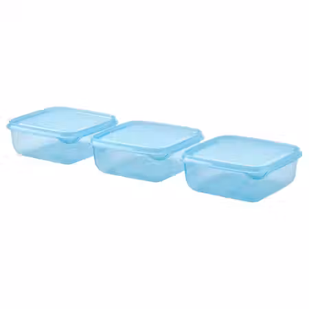PRUTA Контейнер для продуктов с крышкой - синий 0.6 л
