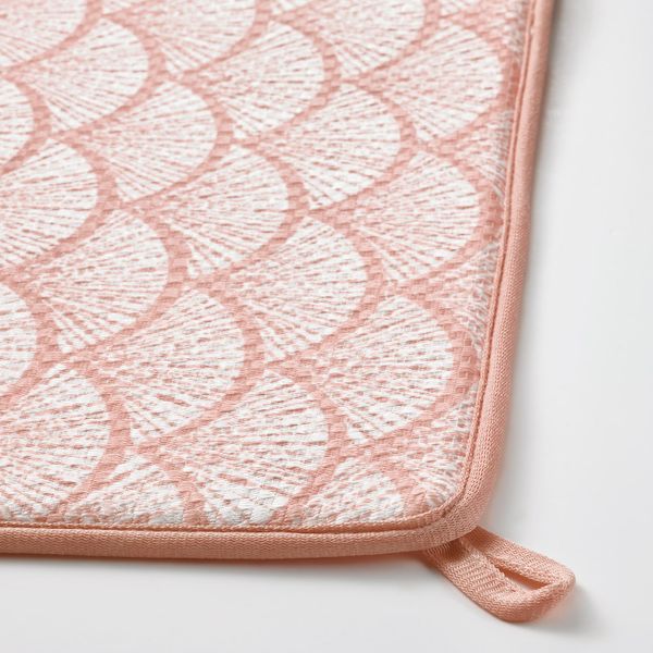 Коврик для сушки посуды, розовый/с рисунком 44x36 см IKEA NYSKÖLJD НЮХОЛИД 604.881.68 - схема-чертеж с размерами