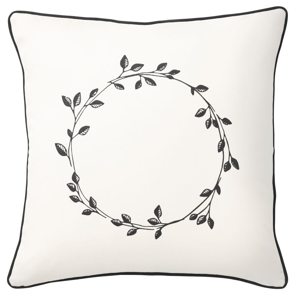 Чехол на подушку ВИНТЕР 2016, белый/светло-серый (50x50 см) - фото 1