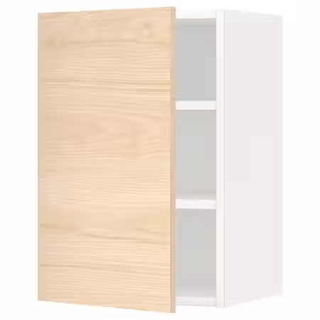 METOD Навесной шкаф с полками - белый/Askersund под светлый ясень 40x60 см