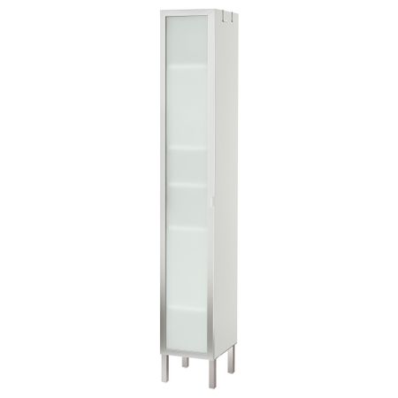 Шкаф высокий 1-дверный ЛИЛЛОНГЕН, алюминий